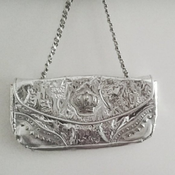 Baby Phat Handbags - SOLD vintage 90's Baby phat silver shoulder bag